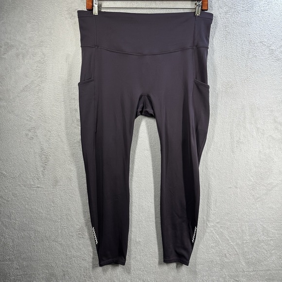 Fabletics Pants - Fabletics Anywhere Motion365+ High-Waisted Leggings 2X Deep Purple Full Length